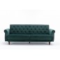 Invicta Sofa rozkładana MAISON BELLE zielony aksamit 220cm / 41350