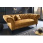 Invicta Sofa Chesterfield PARIS musztardowy aksamit 225cm / 41249