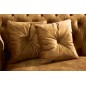 Invicta Sofa Chesterfield PARIS musztardowy aksamit 225cm / 41249