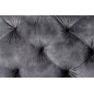 Invicta MODERN BAROCK Fotel ciemnoszary aksamit 120 x 70 x 100cm / 6541297