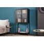 Invicta Witryna Dura Steel metal czarny żebrowane szkło 80cm / 41725 Invicta Witryna Dura Steel metal czarny żebrowane szkło 80cm / 41725