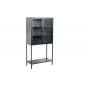 Invicta Witryna Dura Steel metal czarny żebrowane szkło 80cm / 41725 Invicta Witryna Dura Steel metal czarny żebrowane szkło 80cm / 41725