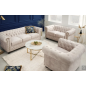 Invicta Sofa 2 osobowa Chesterfield szampański aksamit 150cm / 42311