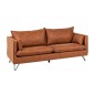 Invicta Sofa ROCCO 3 osobowa brązowa retro 194cm / 40830