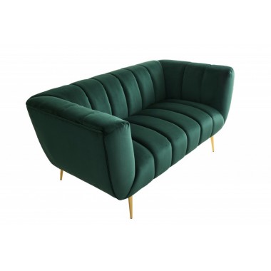 Invicta Sofa Noblesse 2 osobowa szmaragdowo zielony aksamit 165cm / 41247