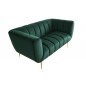 Invicta Sofa Noblesse 2 osobowa szmaragdowo zielony aksamit 165cm / 41247