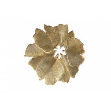 Invicta Stolik kawowy GINKGO LEAF złoty czarny 55cm / 42243