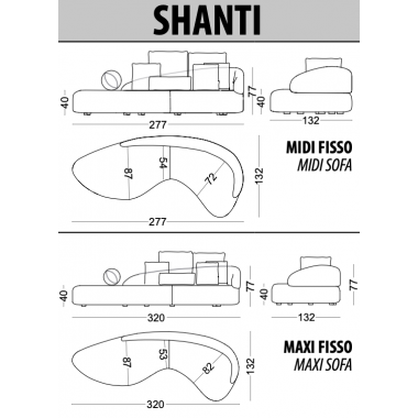 Włoska sofa SHANTI / Tr