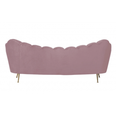 Sofa tapicerowana MUSZLA COSETTE Pink Velvet 230cm / S5120