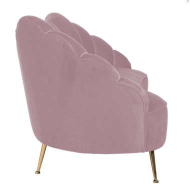 Sofa tapicerowana MUSZLA COSETTE Pink Velvet 230cm / S5120