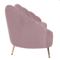 Sofa tapicerowana MUSZLA COSETTE Pink Velvet 230cm / S5120