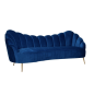 SOFA TAPICEROWANA MUSZLA COSETTE BLUE VELVET 230CM / S5120