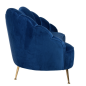 SOFA TAPICEROWANA MUSZLA COSETTE BLUE VELVET 230CM / S5120