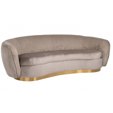 SOFA WAYLON PERUGIA NOUGAT VELVET 221CM / S5131