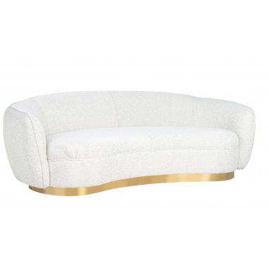 SOFA WAYLON PERUGIA WHITE BOUCLÉ 221CM / S5131