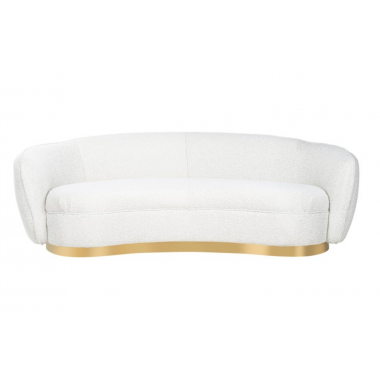 SOFA WAYLON PERUGIA WHITE BOUCLÉ 221CM / S5131