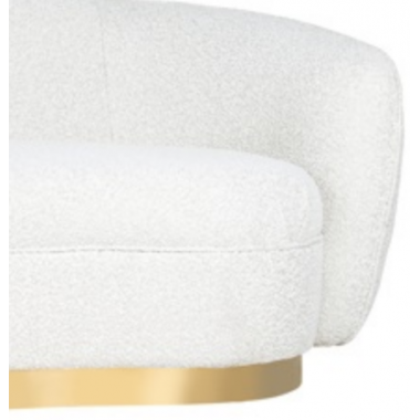 SOFA WAYLON PERUGIA WHITE BOUCLÉ 221CM / S5131