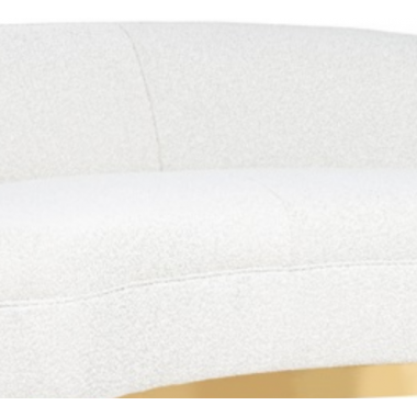 SOFA WAYLON PERUGIA WHITE BOUCLÉ 221CM / S5131