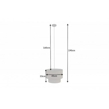 Invicta Lampa wisząca WIENER Plecionka wiedeńska naturalna 45cm / 42808