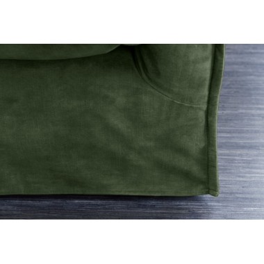 Invicta Sofa Heaven 3 osobowa ciemnozielony aksamit 215cm / 40833