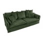 Invicta Sofa Heaven 3 osobowa ciemnozielony aksamit 215cm / 40833