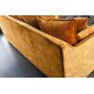 Invicta Sofa Heaven 3 osobowa musztardowy aksamit 215cm / 40831