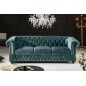 Invicta Chesterfield 3 osobowa aksamit petrol / 43091