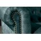 Invicta CHESTERFIELD Sofa 3 osobowa turkusowy aksamit 205 x 73 x 87cm / 43091