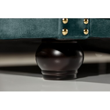 Invicta CHESTERFIELD Sofa 3 osobowa turkusowy aksamit 205 x 73 x 87cm / 43091