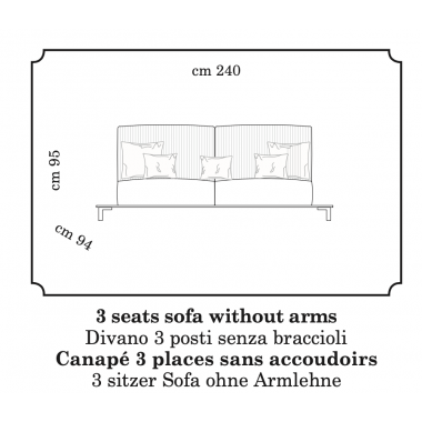 Essenza Włoska Sofa narożna 377cm / EssenzaAdora