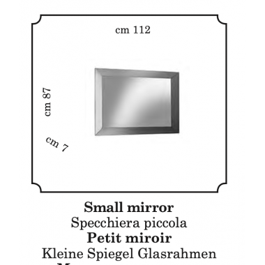 Essenza Włoskie lustro szklane 112cm / EssenzaAdora