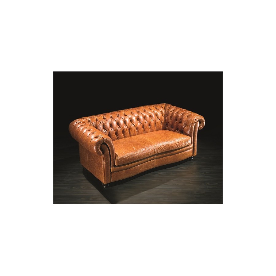 Włoska Sofa skórzana TAZIO LEATHER dwu osobowa / EP