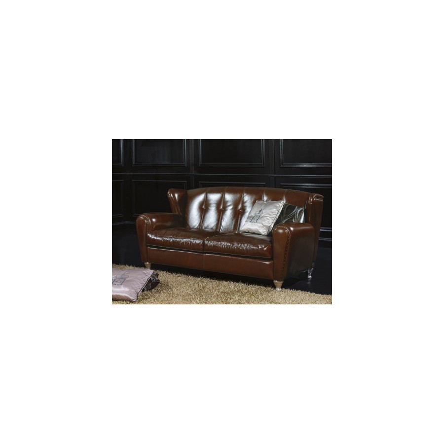 Włoska Sofa skórzana  NOOTINGAM HOUTE LEATHER dwu osobowa 175 cm / EP