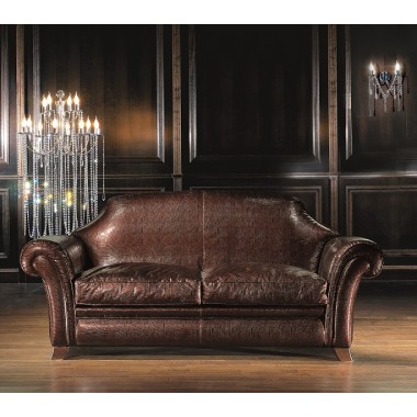 Włoska Sofa skórzana rozkładana GISELLE LEATHER / EP