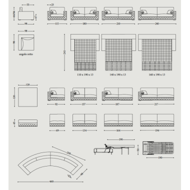 Sofa CLIFF CONCEPT  LEATHER / EP