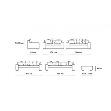 Włoska Sofa skórzana ANGIE LEATHER / EP