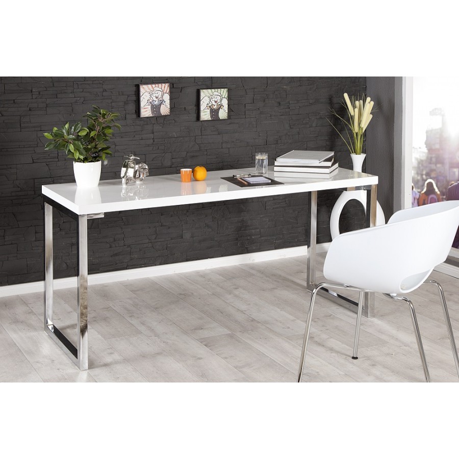 Invicta Biurko WHITE DESK biały MDF 160cm / 21142