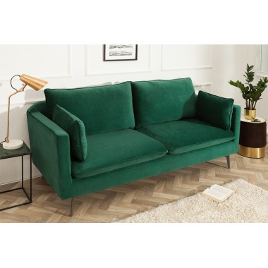 Sofa FAMOUS 3 osobowa 210cm zielony aksamit / 39025