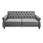 Sofa rozkładana MAISON BELLE AFFAIRE szary aksamit 220cm / 40083 Sofa rozkładana MAISON BELLE AFFAIRE szary aksamit 220cm / 40083