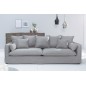 Invicta HEAVEN Sofa 3 osobowa lniana szara / 38936