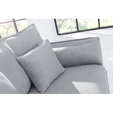 Sofa HEAVEN 3 osobowa lniana szara / 38936