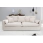 Invicta Sofa HEAVEN 3 osobowa lniana naturalna 215cm / 22689