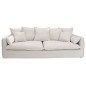 Invicta Sofa HEAVEN 3 osobowa lniana naturalna 215cm / 22689