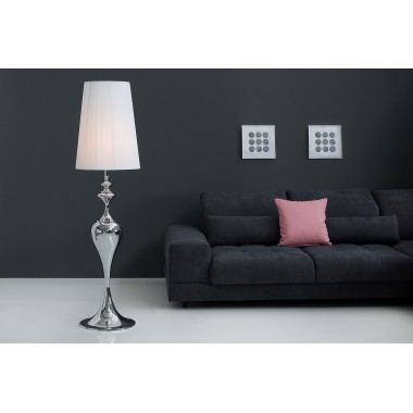 Lampa podłogowa LUCIE 160 cm biała / 38572