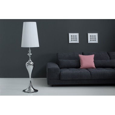 Lampa podłogowa LUCIE 160 cm biała / 38572