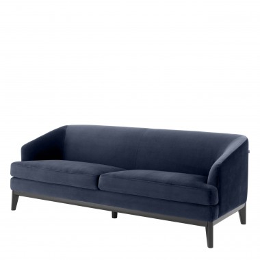 Sofa MONTEREY savona midnight blue velvet / retro styl