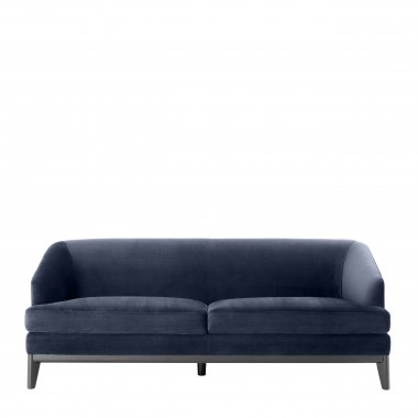 Sofa MONTEREY savona midnight blue velvet / retro styl