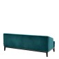 Eichholtz Sofa MONTEREY savona sea green velvet retro styl 195cm / SKU 112709