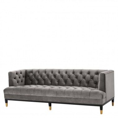 Sofa CASTELLE savona midnight blue velvet / pikowana