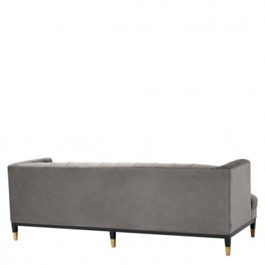 Sofa CASTELLE savona midnight blue velvet / pikowana